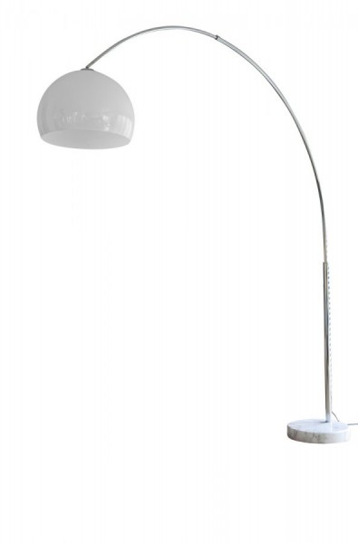 Bogenlampe 230 cm weiß Kunststoff