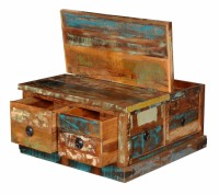 Vintage Altholz Möbel Truhe  90x47x90cm Massiv