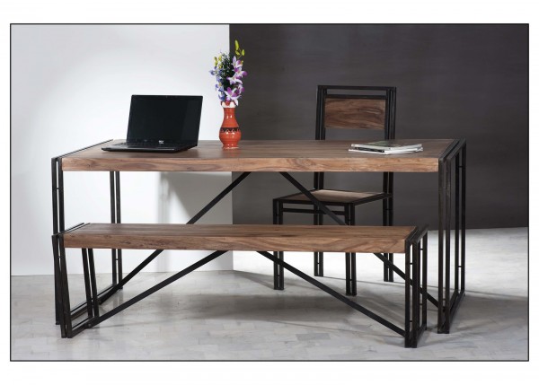 Akazienholz Tisch Esstisch 180x76x90cm