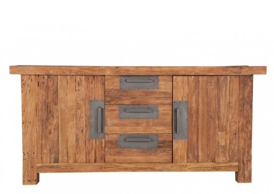 Teakholz Möbel Sideboard 180x85x45cm Massiv