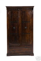 Kolonial Kleiderschrank 107x190x60cm Kolonialmöbel Massiv