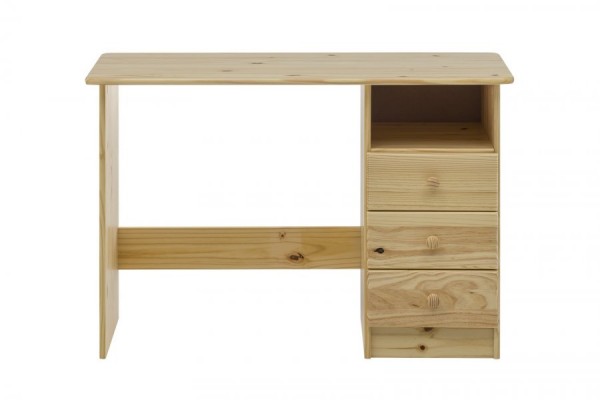 Schreibtisch 110x73x54cm Kiefer massiv natur lackiert skandinavisches Design