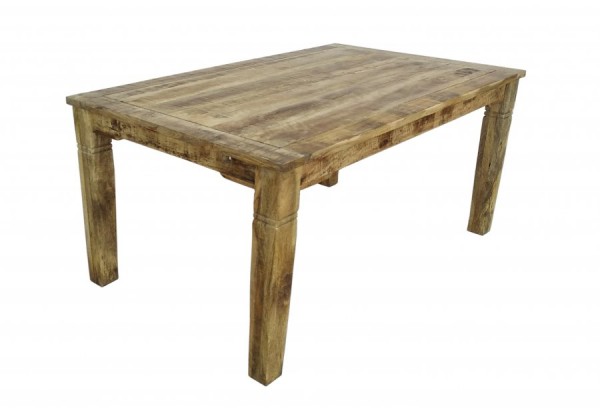 Möbel Esstisch mit Ansteckplatten Mangoholz 90x140cm