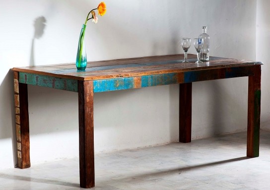 Vintage Möbel Tisch Esstisch 90x140cm Massiv